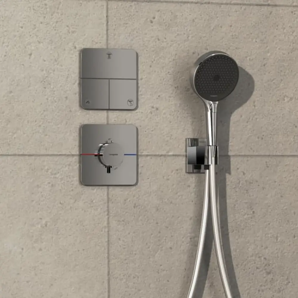Фото 2 Смеситель термостатический Hansgrohe ShowerSelect Comfort Q 15588000 для скрытого монтажа хром Фото 2 Смеситель термостатический Hansgrohe ShowerSelect Comfort Q 15588000 для скрытого монтажа хром