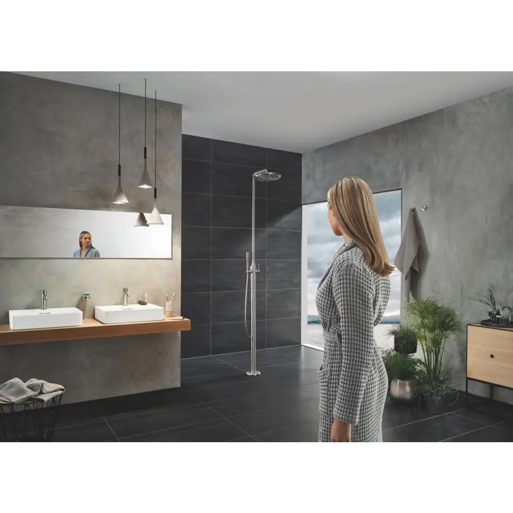 Фото 3 Смеситель для раковины Grohe 23589DC1 однорычажный цвет сталь Фото 3 Смеситель для раковины Grohe 23589DC1 однорычажный цвет сталь