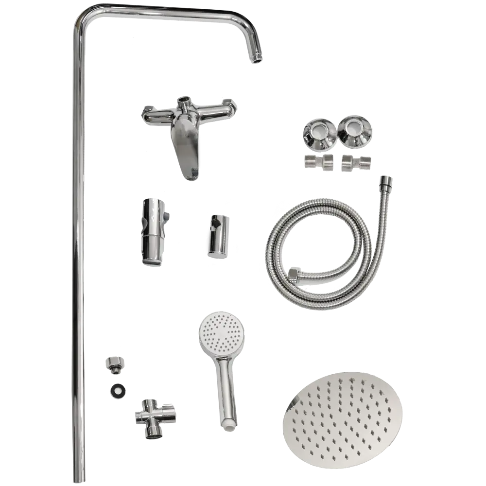 Фото 3 Душевая система Istok Luxe 0402.978 3 режимная d 20 см, стойка 80 см цвет хром Фото 3 Душевая система Istok Luxe 0402.978 3 режимная d 20 см, стойка 80 см цвет хром