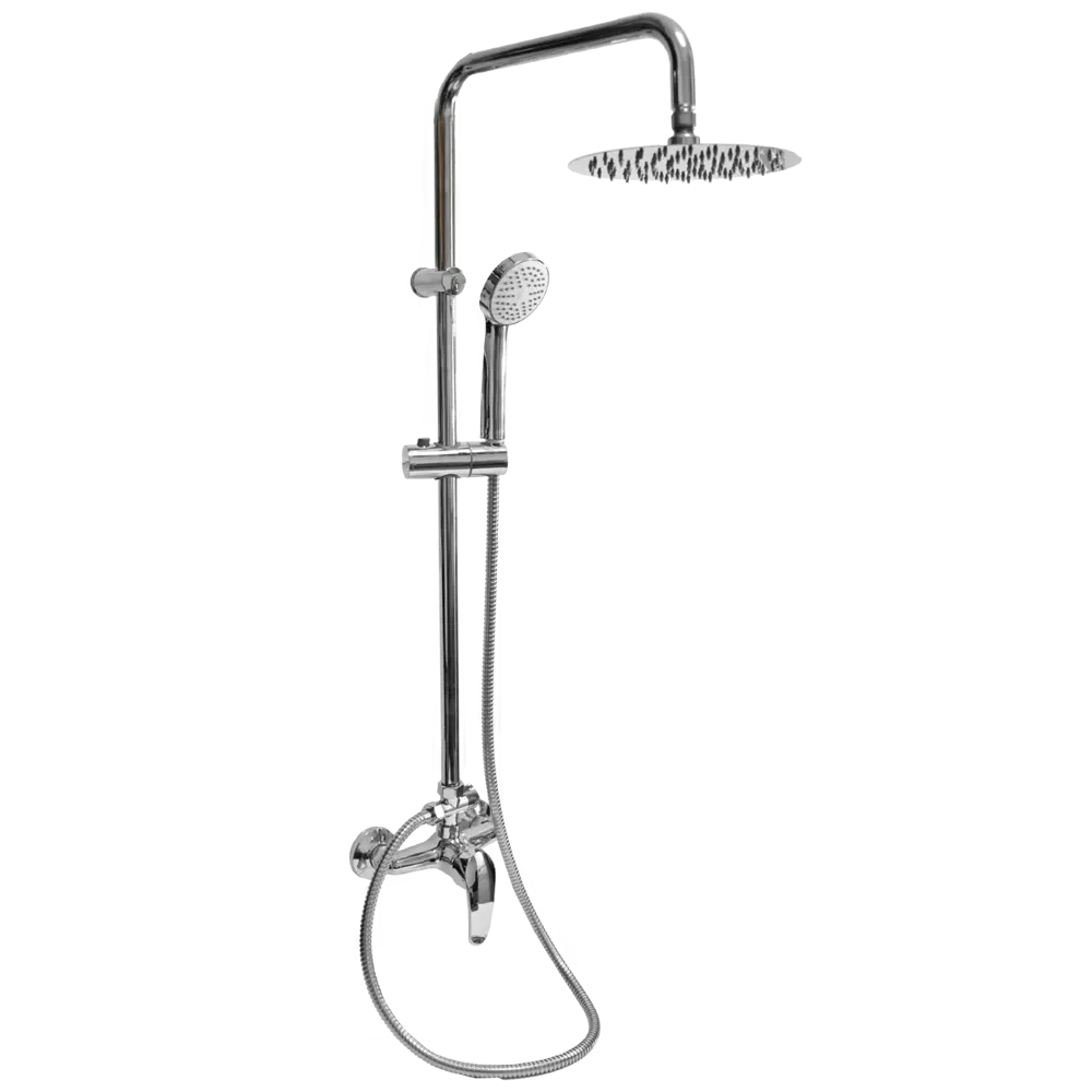 Фото 2 Душевая система Istok Luxe 0402.978 3 режимная d 20 см, стойка 80 см цвет хром Фото 2 Душевая система Istok Luxe 0402.978 3 режимная d 20 см, стойка 80 см цвет хром