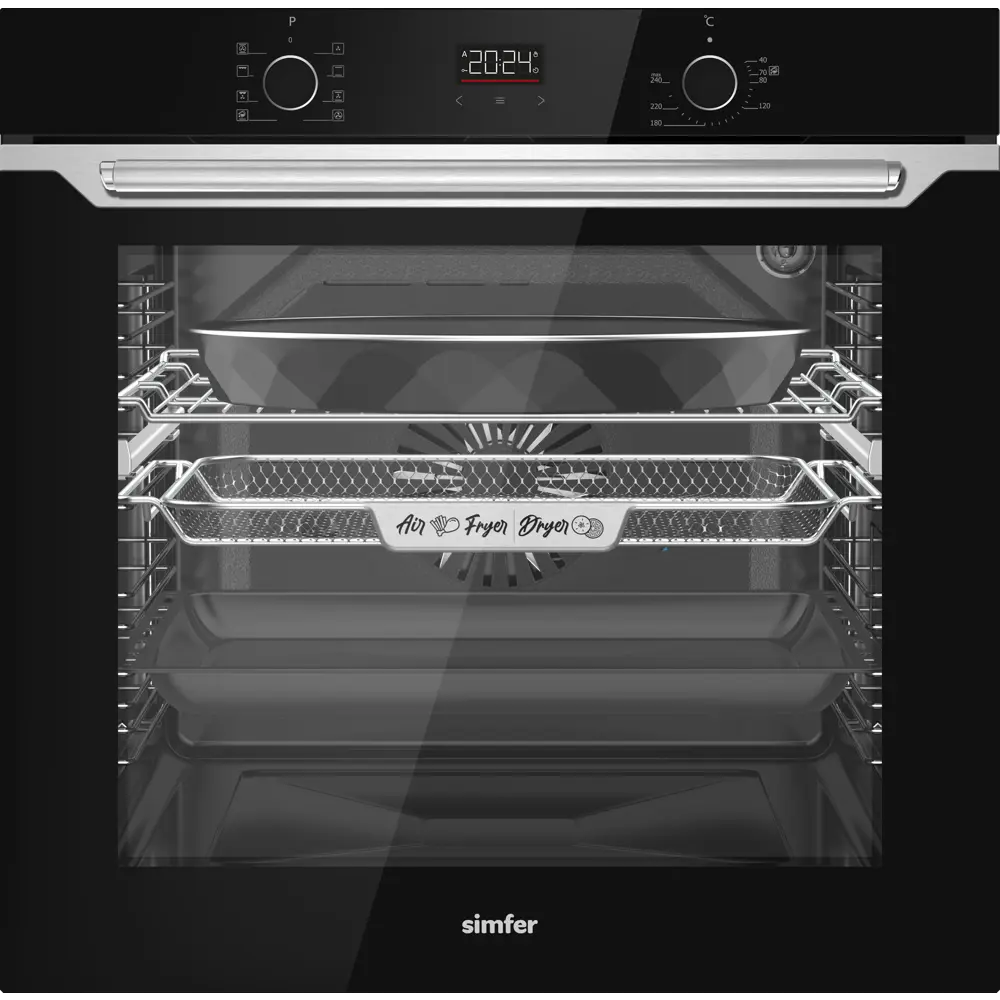 Фото Духовой шкаф Simfer B6ES68025 59.5х59.5х56.5 см цвет черный Фото Духовой шкаф Simfer B6ES68025 59.5х59.5х56.5 см цвет черный