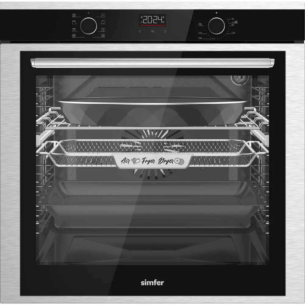 Фото Духовой шкаф Simfer B6ES68325 59.5х59.5х56.5 см цвет черный Фото Духовой шкаф Simfer B6ES68325 59.5х59.5х56.5 см цвет черный