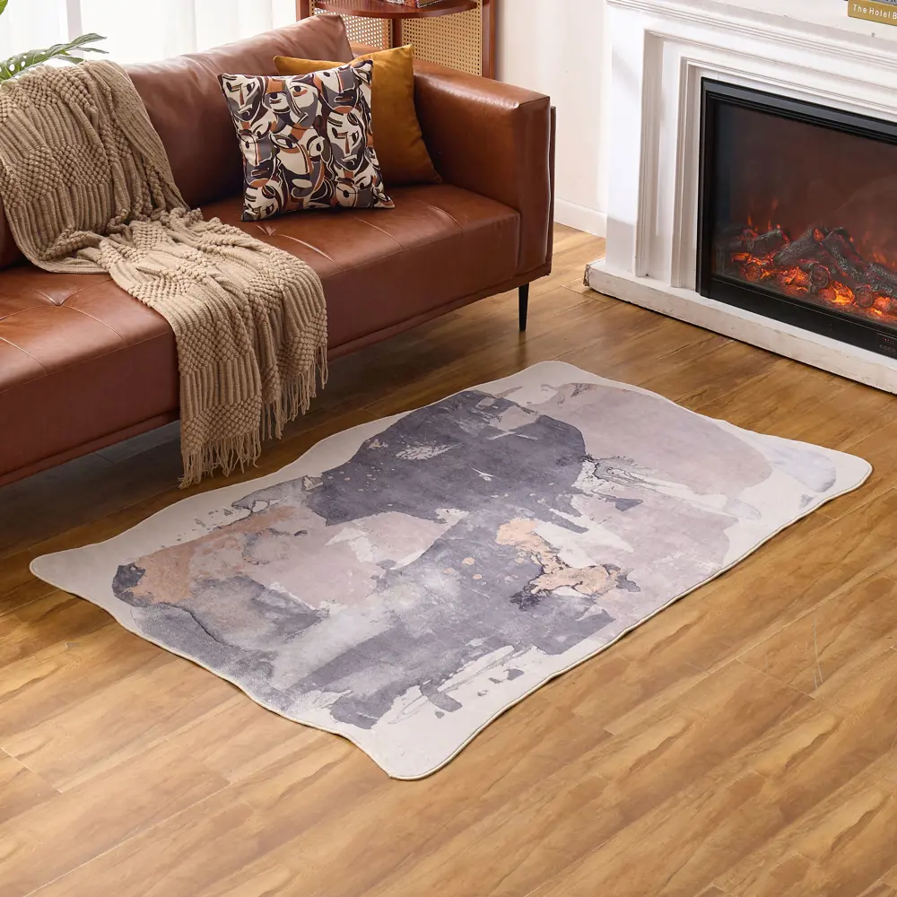 Фото 5 Ковер Silver Stone Shape полиэстер AQ229 160х230 см Фото 5 Ковер Silver Stone Shape полиэстер AQ229 160х230 см