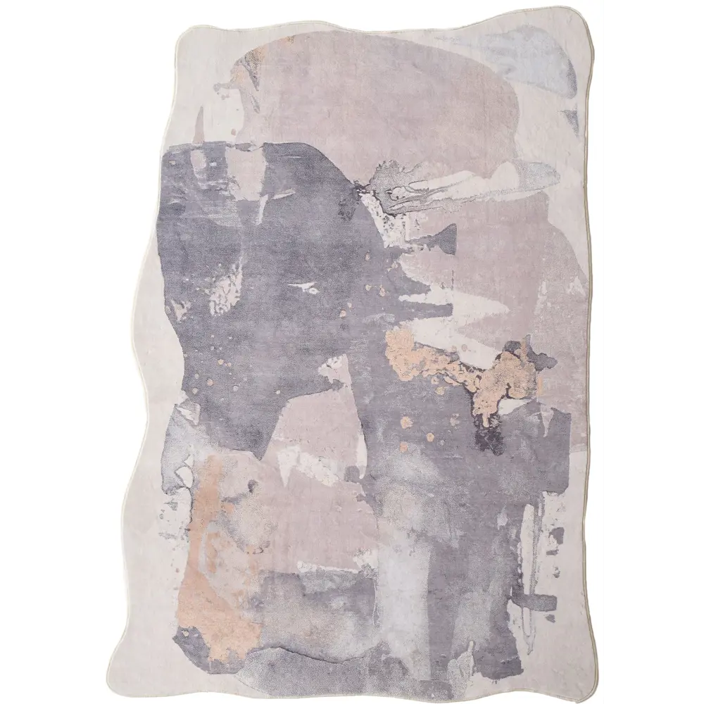 Фото Ковер Silver Stone Shape полиэстер AQ229 160х230 см Фото Ковер Silver Stone Shape полиэстер AQ229 160х230 см