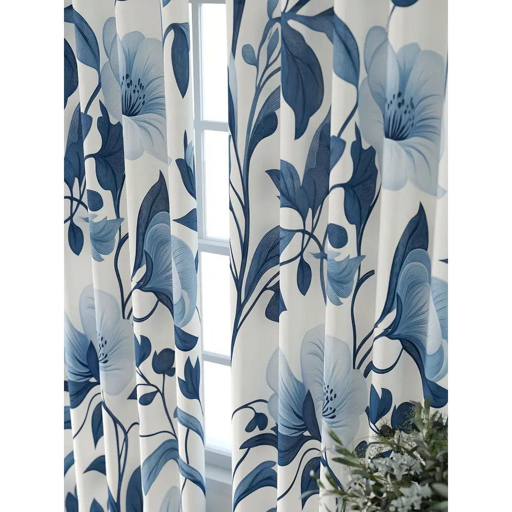 Фото 3 Комплект штор Comfy way Форнерс - 311 - 260 см CW709311260-260 на шторной ленте 260x150 см цвет синий Фото 3 Комплект штор Comfy way Форнерс - 311 - 260 см CW709311260-260 на шторной ленте 260x150 см цвет синий