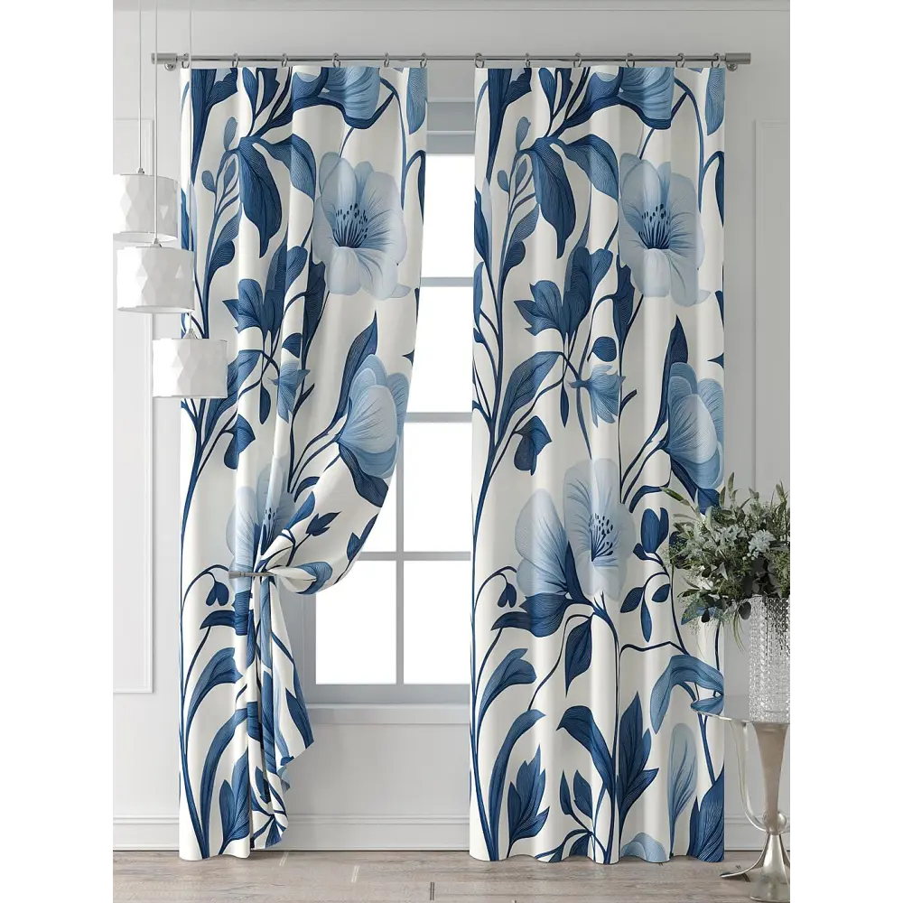 Фото 7 Комплект штор Comfy way Форнерс - 311 - 260 см CW709311260-260 на шторной ленте 260x150 см цвет синий Фото 7 Комплект штор Comfy way Форнерс - 311 - 260 см CW709311260-260 на шторной ленте 260x150 см цвет синий