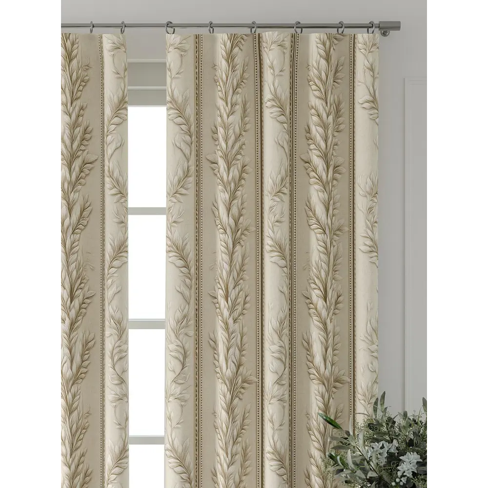 Фото 5 Комплект штор Comfy way Форнерс - 406 - 260 см CW709406260-260 на шторной ленте 260x150 см цвет бежевый Фото 5 Комплект штор Comfy way Форнерс - 406 - 260 см CW709406260-260 на шторной ленте 260x150 см цвет бежевый