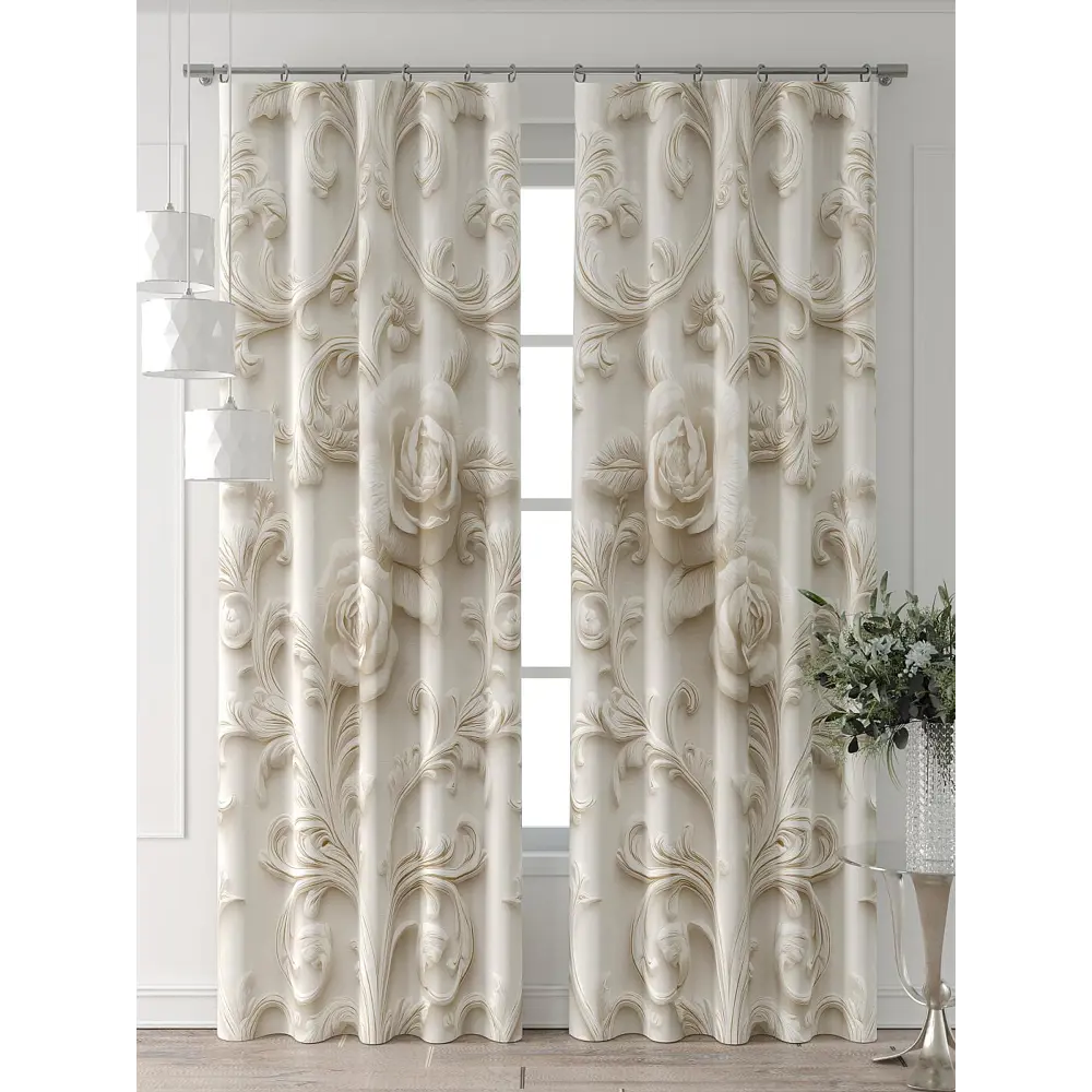 Фото 2 Комплект штор Comfy way Форнерс - 444 - 260 см CW709444260-260 на шторной ленте 260x150 см цвет бежевый Фото 2 Комплект штор Comfy way Форнерс - 444 - 260 см CW709444260-260 на шторной ленте 260x150 см цвет бежевый