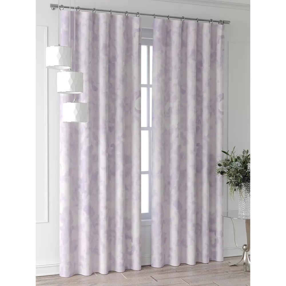 Фото 4 Комплект штор Comfy way Форнерс - 402 - 240 см CW709402240-240 на шторной ленте 240x150 см цвет фиолетовый Фото 4 Комплект штор Comfy way Форнерс - 402 - 240 см CW709402240-240 на шторной ленте 240x150 см цвет фиолетовый