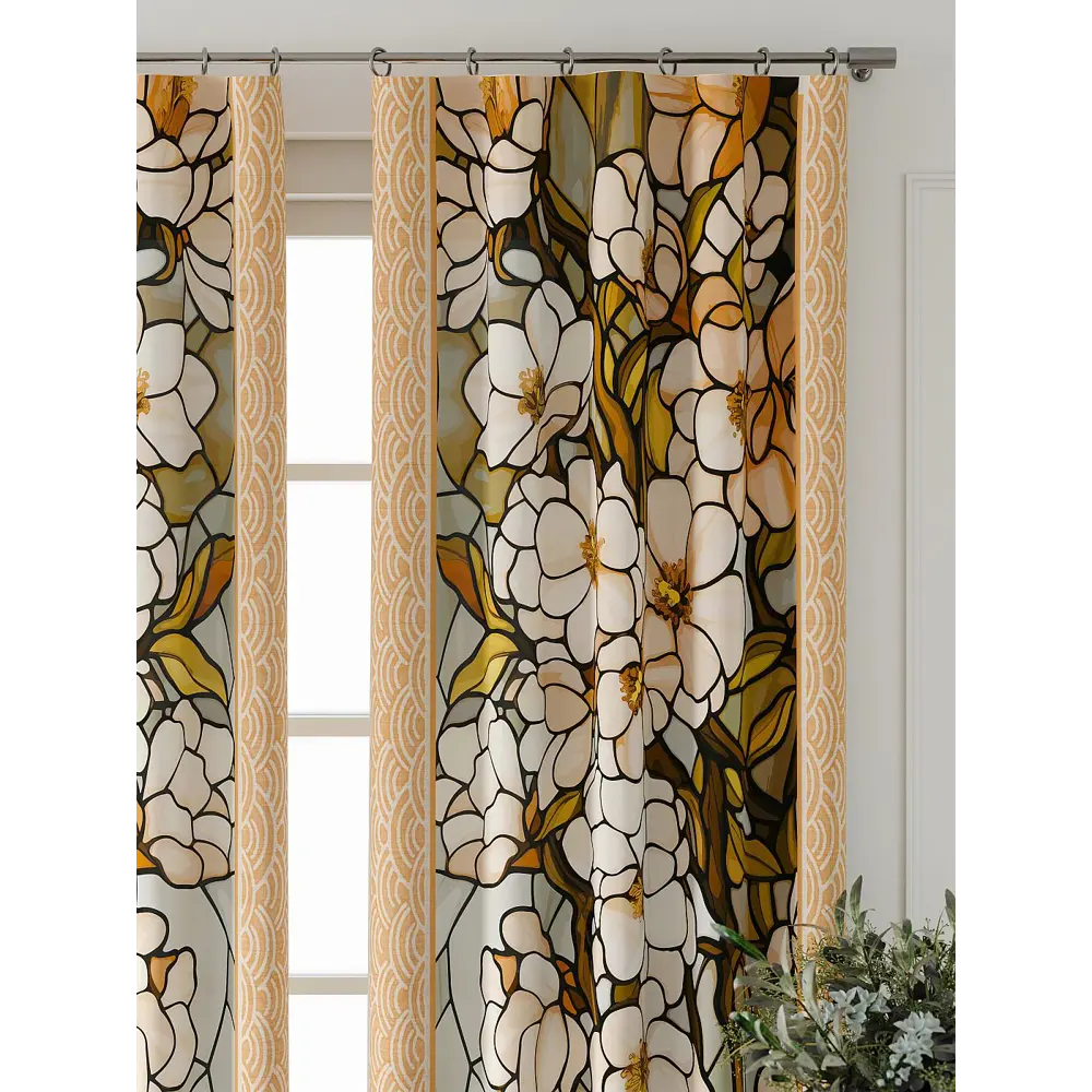 Фото 5 Комплект штор Comfy way Форнерс - 494 - 260 см CW709494260-260 на шторной ленте 260x150 см цвет бежевый