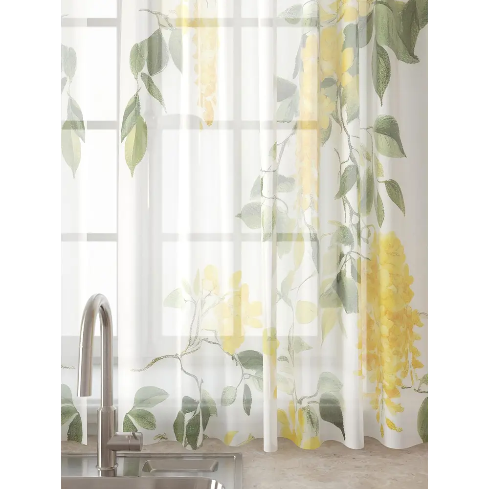 Фото 4 Комплект штор Comfy way Лагрос - 08 - 160 см CW915008160-160 на шторной ленте 160x150 см цвет белый Фото 4 Комплект штор Comfy way Лагрос - 08 - 160 см CW915008160-160 на шторной ленте 160x150 см цвет белый