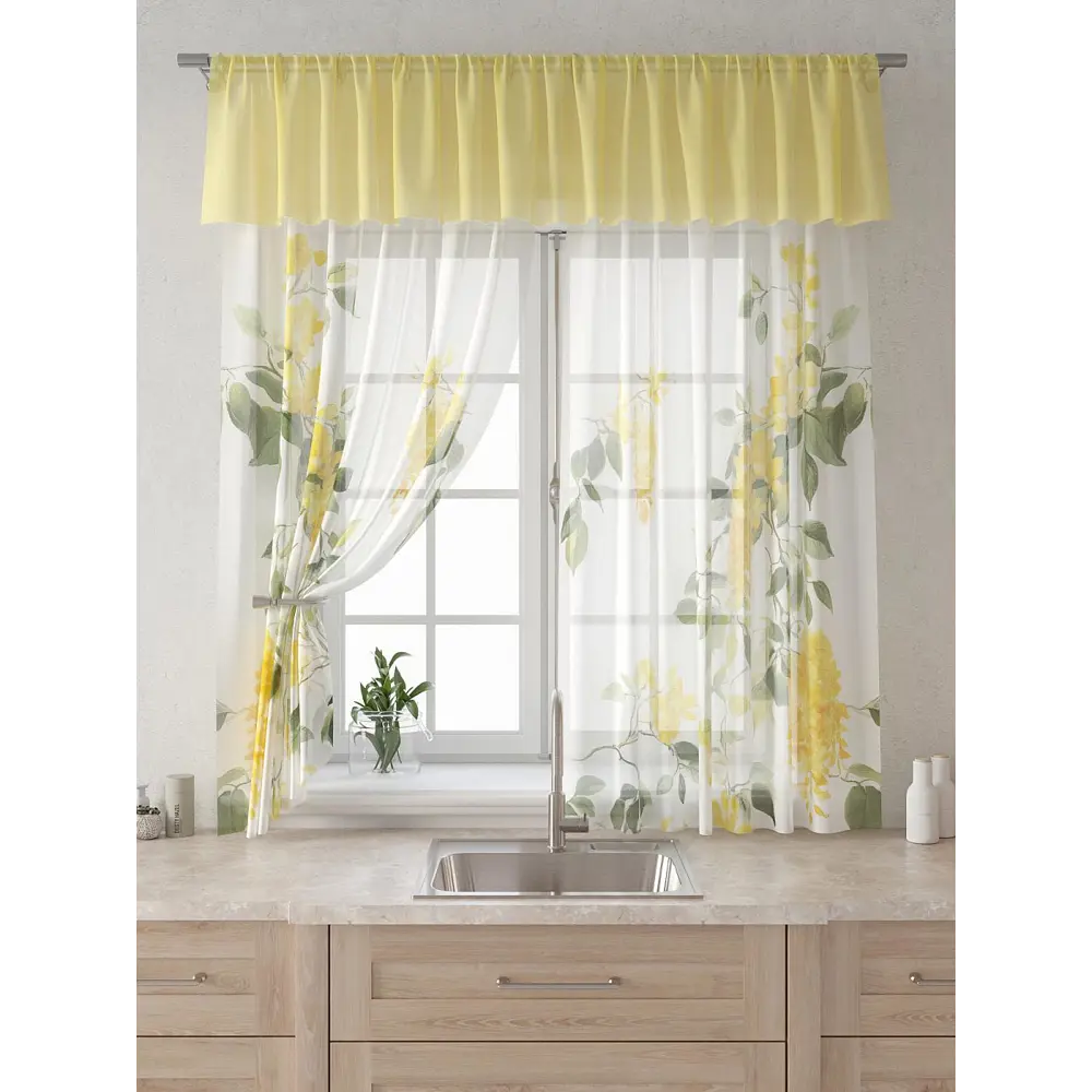 Фото 6 Комплект штор Comfy way Лагрос - 08 - 160 см CW915008160-160 на шторной ленте 160x150 см цвет белый Фото 6 Комплект штор Comfy way Лагрос - 08 - 160 см CW915008160-160 на шторной ленте 160x150 см цвет белый