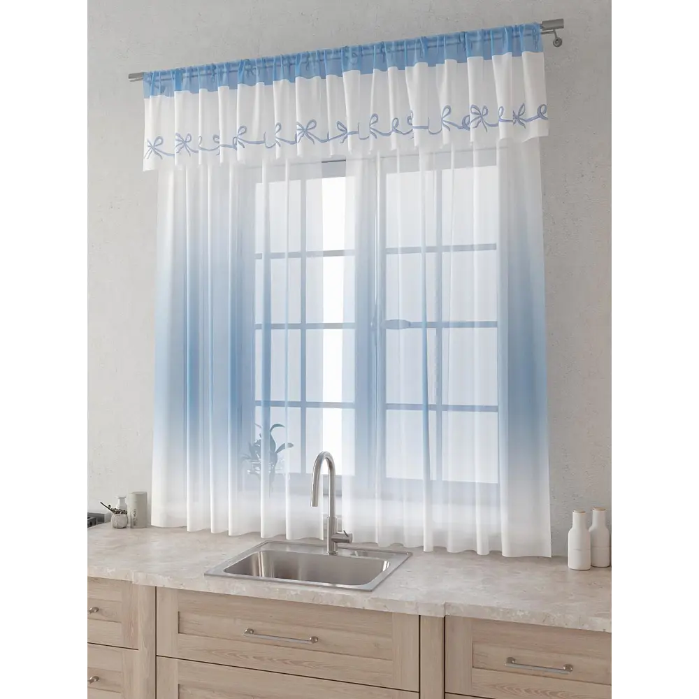 Фото 2 Комплект штор Comfy way Лагрос - 19 - 160 см CW915019160-160 на шторной ленте 160x150 см цвет белый Фото 2 Комплект штор Comfy way Лагрос - 19 - 160 см CW915019160-160 на шторной ленте 160x150 см цвет белый