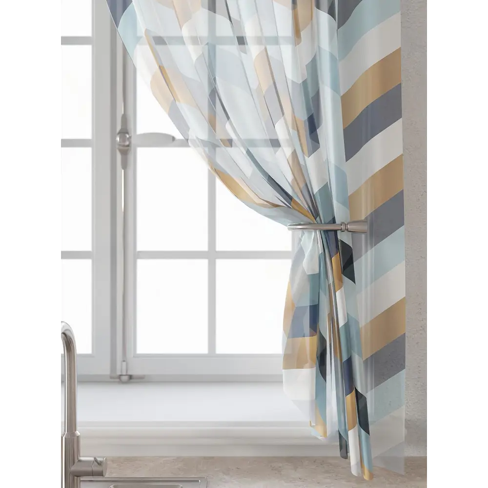 Фото 5 Комплект штор Comfy way Лагрос - 29 - 160 см CW915029160-160 на шторной ленте 160x150 см цвет белый Фото 5 Комплект штор Comfy way Лагрос - 29 - 160 см CW915029160-160 на шторной ленте 160x150 см цвет белый