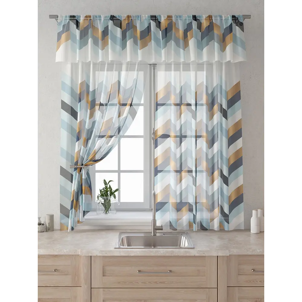 Фото 6 Комплект штор Comfy way Лагрос - 29 - 160 см CW915029160-160 на шторной ленте 160x150 см цвет белый Фото 6 Комплект штор Comfy way Лагрос - 29 - 160 см CW915029160-160 на шторной ленте 160x150 см цвет белый