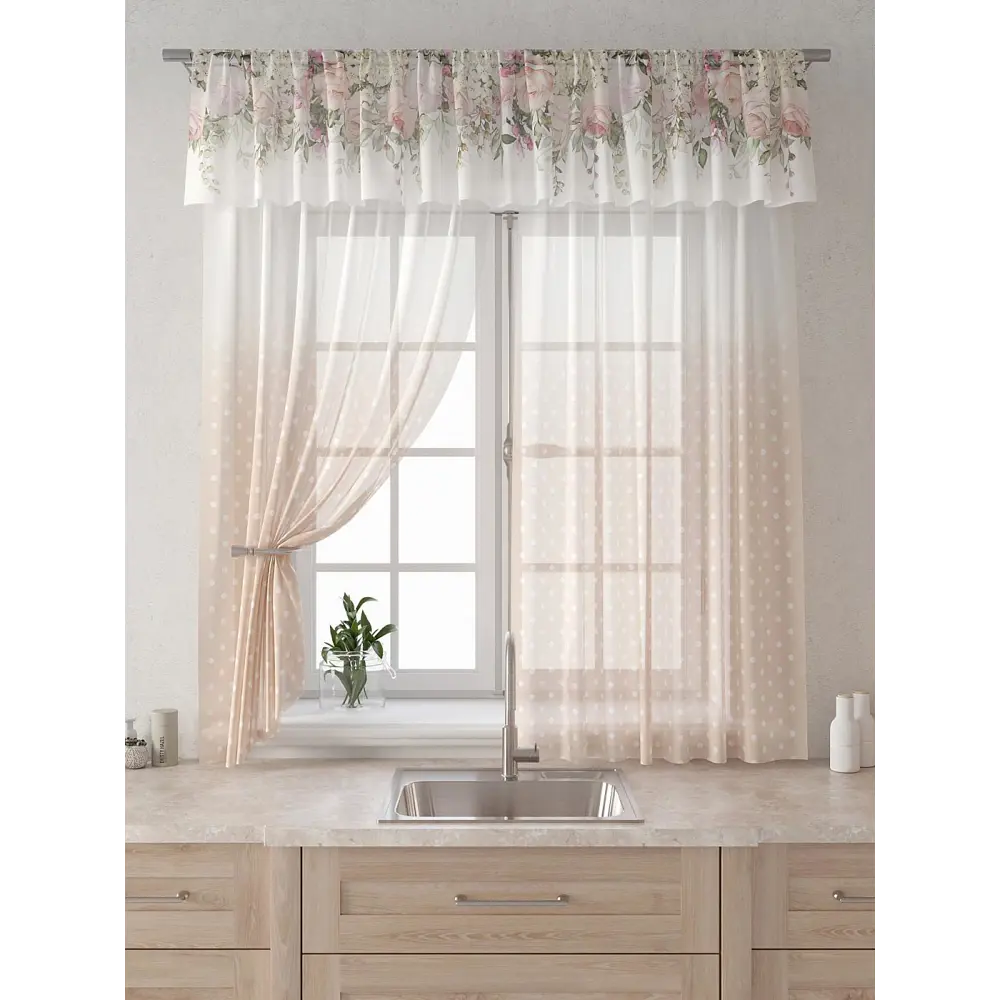 Фото 6 Комплект штор Comfy way Лагрос - 37 - 160 см CW915037160-160 на шторной ленте 160x150 см цвет бежевый Фото 6 Комплект штор Comfy way Лагрос - 37 - 160 см CW915037160-160 на шторной ленте 160x150 см цвет бежевый