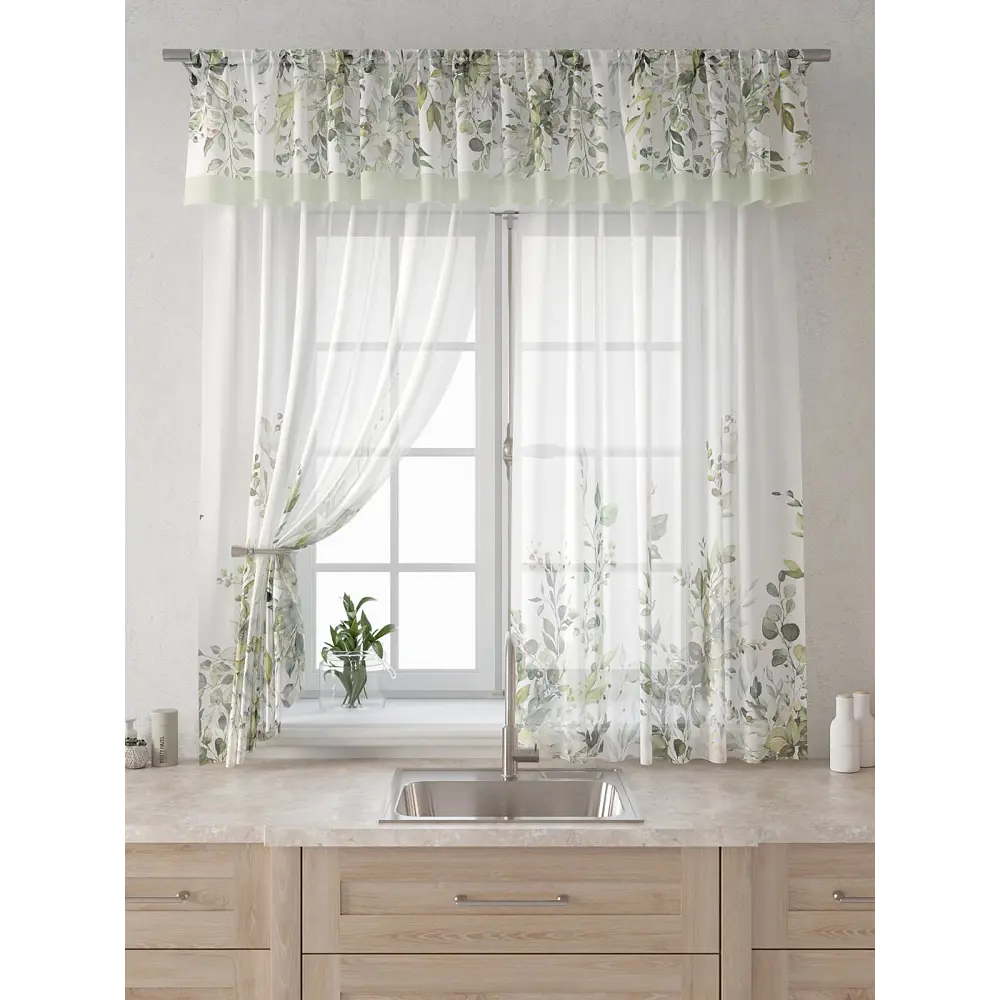 Фото 6 Комплект штор Comfy way Лагрос - 53 - 160 см CW915053160-160 на шторной ленте 160x150 см цвет бежевый Фото 6 Комплект штор Comfy way Лагрос - 53 - 160 см CW915053160-160 на шторной ленте 160x150 см цвет бежевый