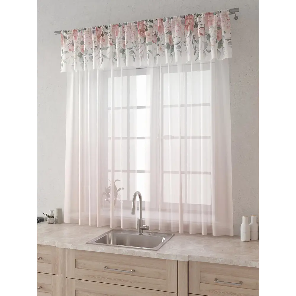 Фото 2 Комплект штор Comfy way Лагрос - 61 - 160 см CW915061160-160 на шторной ленте 160x150 см цвет бежевый Фото 2 Комплект штор Comfy way Лагрос - 61 - 160 см CW915061160-160 на шторной ленте 160x150 см цвет бежевый