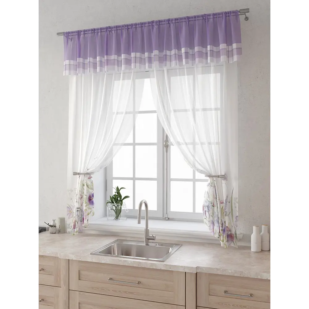 Фото 3 Комплект штор Comfy way Лагрос - 77 - 160 см CW915077160-160 на шторной ленте 160x150 см цвет бежевый Фото 3 Комплект штор Comfy way Лагрос - 77 - 160 см CW915077160-160 на шторной ленте 160x150 см цвет бежевый