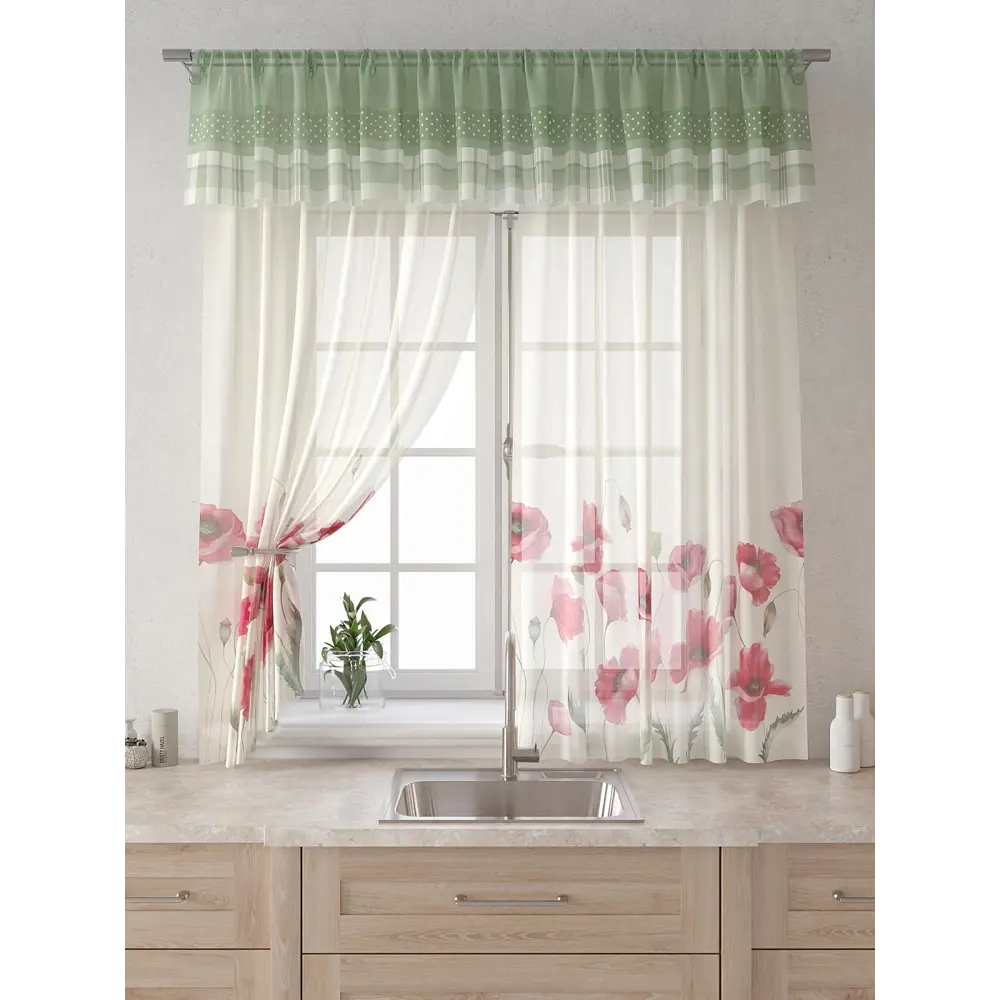 Фото 6 Комплект штор Comfy way Лагрос - 81 - 160 см CW915081160-160 на шторной ленте 160x150 см цвет бежевый Фото 6 Комплект штор Comfy way Лагрос - 81 - 160 см CW915081160-160 на шторной ленте 160x150 см цвет бежевый