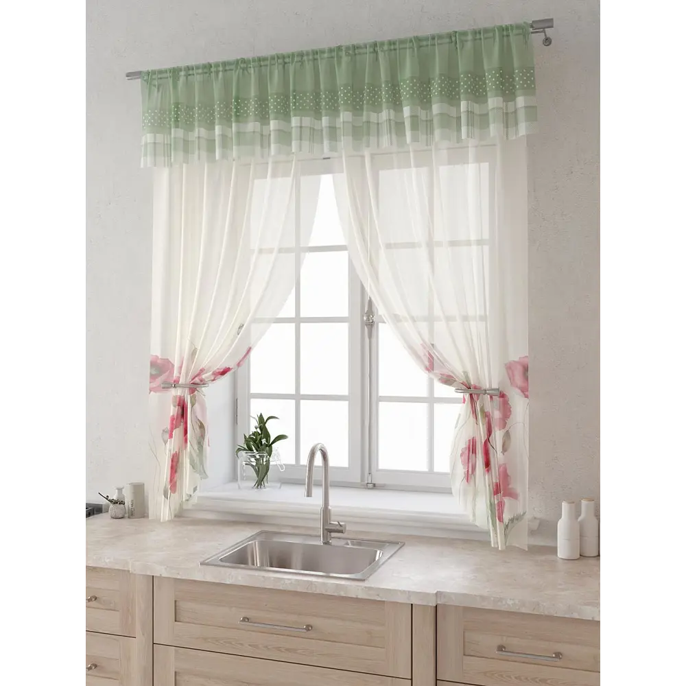 Фото 3 Комплект штор Comfy way Лагрос - 81 - 160 см CW915081160-160 на шторной ленте 160x150 см цвет бежевый Фото 3 Комплект штор Comfy way Лагрос - 81 - 160 см CW915081160-160 на шторной ленте 160x150 см цвет бежевый