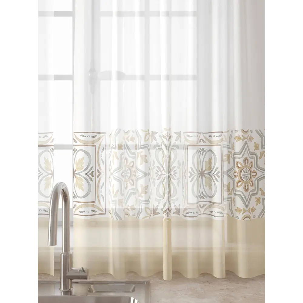 Фото 4 Комплект штор Comfy way Лагрос - 83 - 160 см CW915083160-160 на шторной ленте 160x150 см цвет бежевый Фото 4 Комплект штор Comfy way Лагрос - 83 - 160 см CW915083160-160 на шторной ленте 160x150 см цвет бежевый