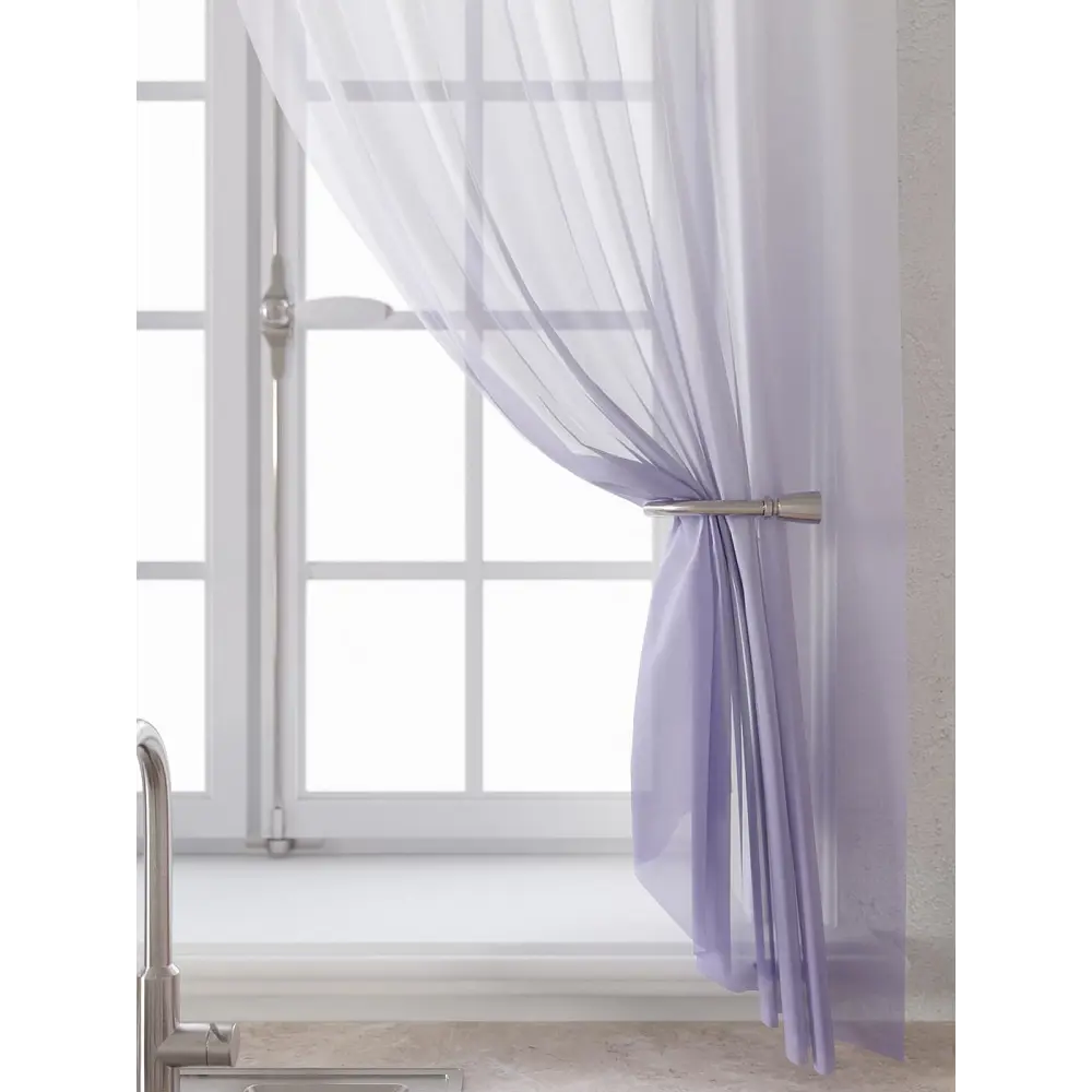 Фото 5 Комплект штор Comfy way Лагрос - 43 CW915043180-180 на шторной ленте 180x150 см цвет белый Фото 5 Комплект штор Comfy way Лагрос - 43 CW915043180-180 на шторной ленте 180x150 см цвет белый