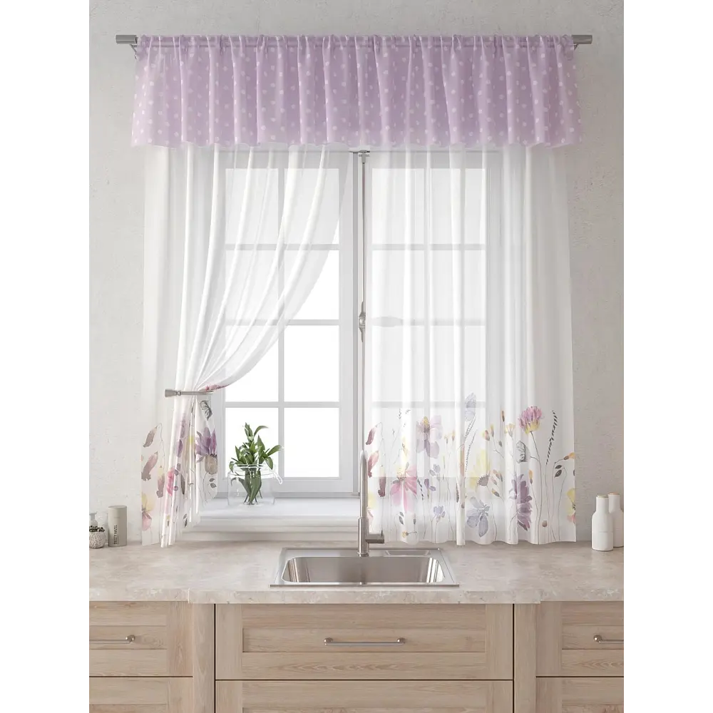 Фото 6 Комплект штор Comfy way Лагрос - 56 CW915056180-180 на шторной ленте 180x150 см цвет белый Фото 6 Комплект штор Comfy way Лагрос - 56 CW915056180-180 на шторной ленте 180x150 см цвет белый