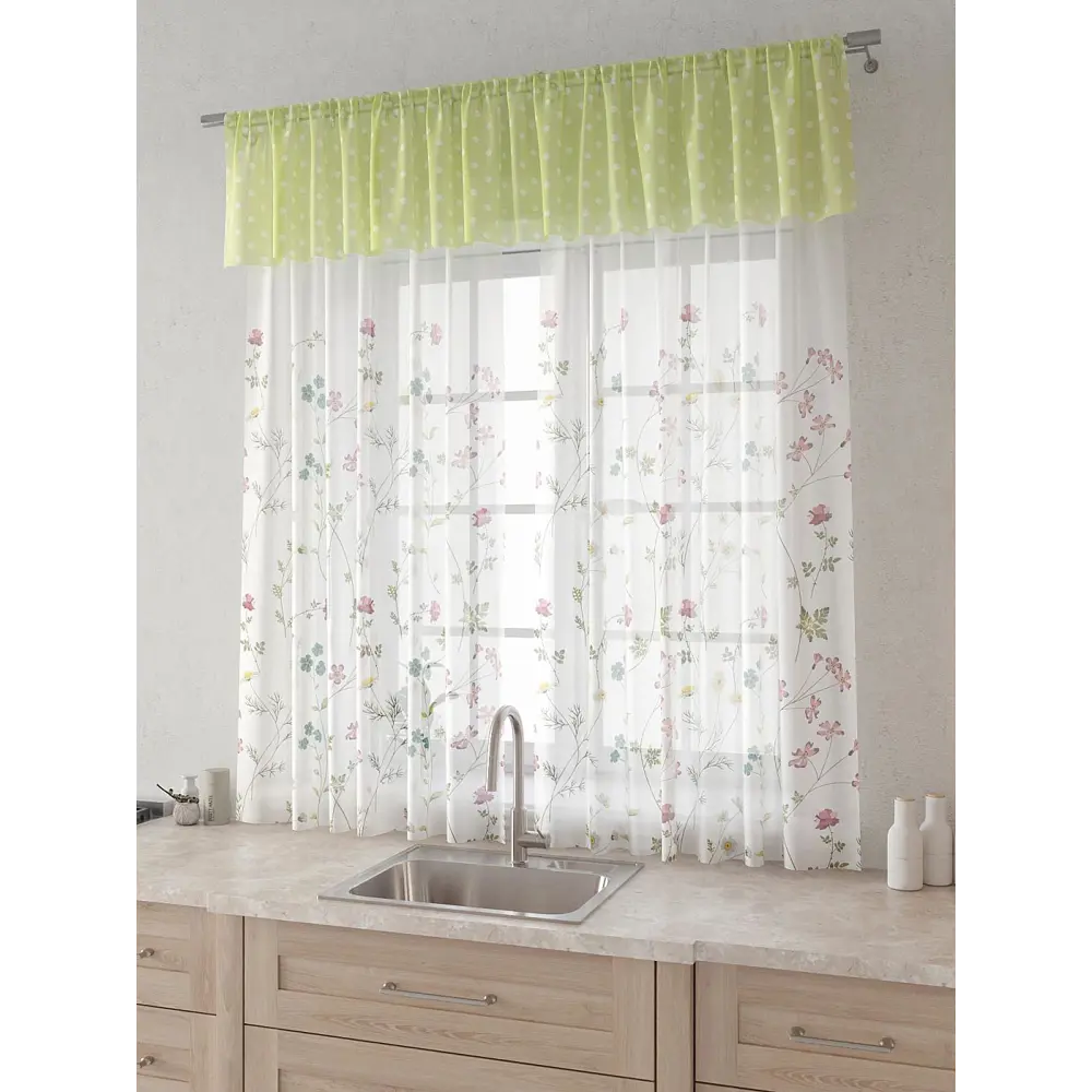 Фото 2 Комплект штор Comfy way Лагрос - 69 CW915069180-180 на шторной ленте 180x150 см цвет белый Фото 2 Комплект штор Comfy way Лагрос - 69 CW915069180-180 на шторной ленте 180x150 см цвет белый