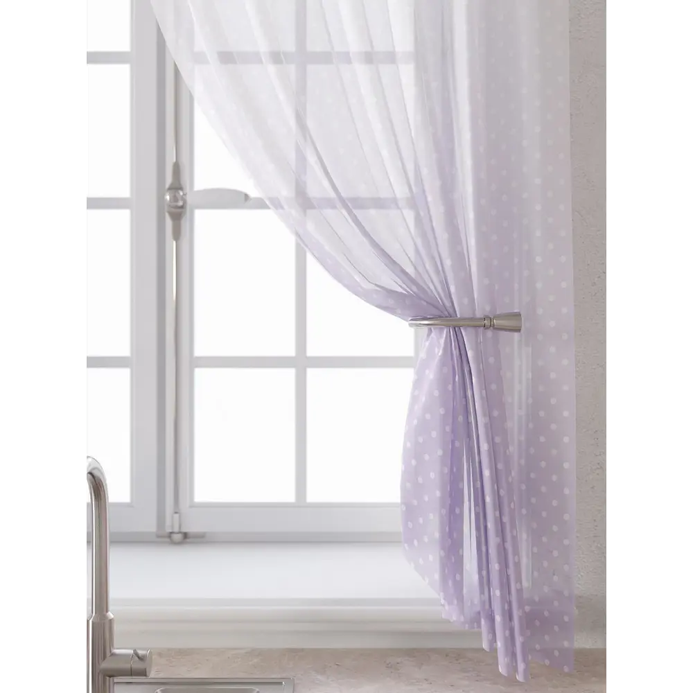 Фото 5 Комплект штор Comfy way Лагрос - 70 CW915070180-180 на шторной ленте 180x150 см цвет белый Фото 5 Комплект штор Comfy way Лагрос - 70 CW915070180-180 на шторной ленте 180x150 см цвет белый