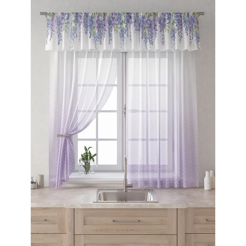 Фото 6 Комплект штор Comfy way Лагрос - 70 CW915070180-180 на шторной ленте 180x150 см цвет белый Фото 6 Комплект штор Comfy way Лагрос - 70 CW915070180-180 на шторной ленте 180x150 см цвет белый