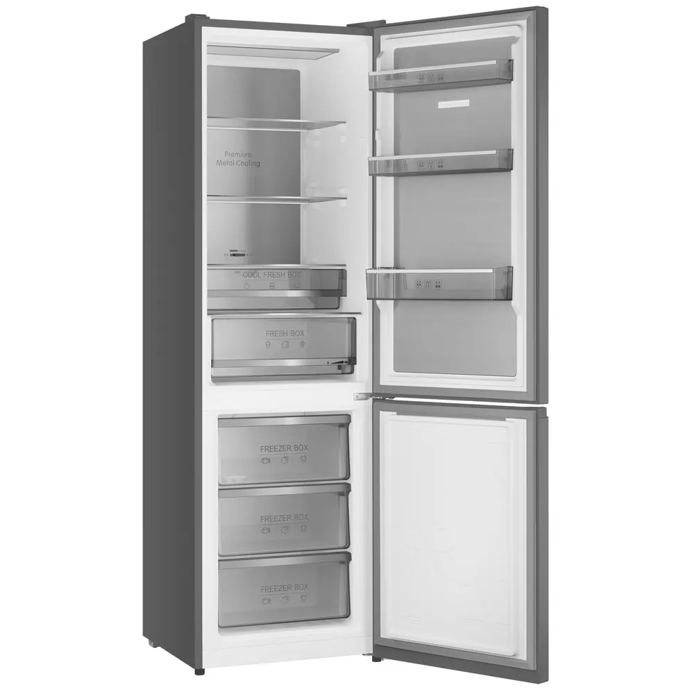 Фото 5 Холодильник Weissgauff WRK 2000 Premium Total NoFrost Dark Grey 59.5x194.3 см цвет серый