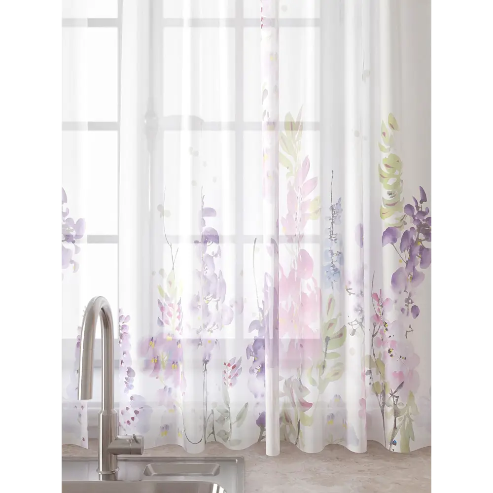 Фото 4 Комплект штор Comfy way Лагрос - 104 CW915104180-180 на шторной ленте 180x150 см цвет белый Фото 4 Комплект штор Comfy way Лагрос - 104 CW915104180-180 на шторной ленте 180x150 см цвет белый