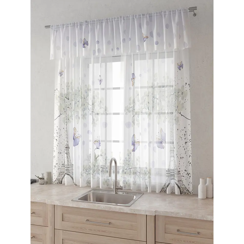 Фото 2 Комплект штор Comfy way Лагрос - 27 CW915027180-180 на шторной ленте 180x150 см цвет бежевый Фото 2 Комплект штор Comfy way Лагрос - 27 CW915027180-180 на шторной ленте 180x150 см цвет бежевый