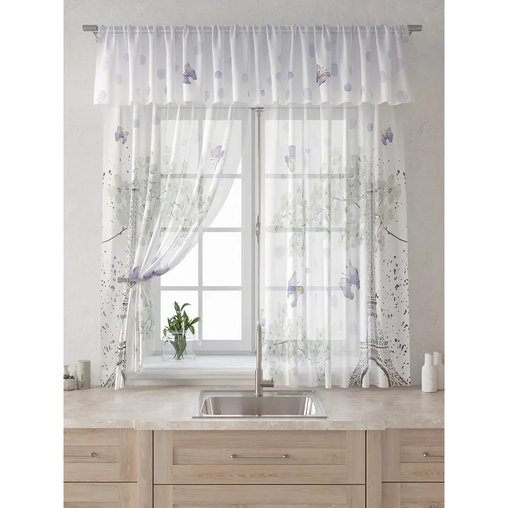 Фото 6 Комплект штор Comfy way Лагрос - 27 CW915027180-180 на шторной ленте 180x150 см цвет бежевый Фото 6 Комплект штор Comfy way Лагрос - 27 CW915027180-180 на шторной ленте 180x150 см цвет бежевый