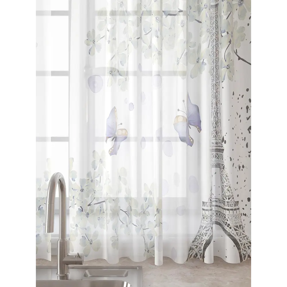 Фото 4 Комплект штор Comfy way Лагрос - 27 CW915027180-180 на шторной ленте 180x150 см цвет бежевый