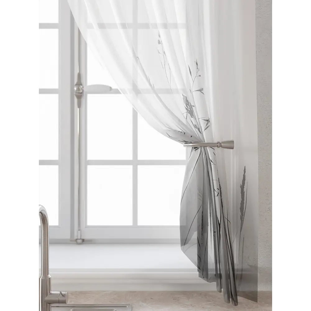 Фото 5 Комплект штор Comfy way Лагрос - 33 CW915033180-180 на шторной ленте 180x150 см цвет белый Фото 5 Комплект штор Comfy way Лагрос - 33 CW915033180-180 на шторной ленте 180x150 см цвет белый