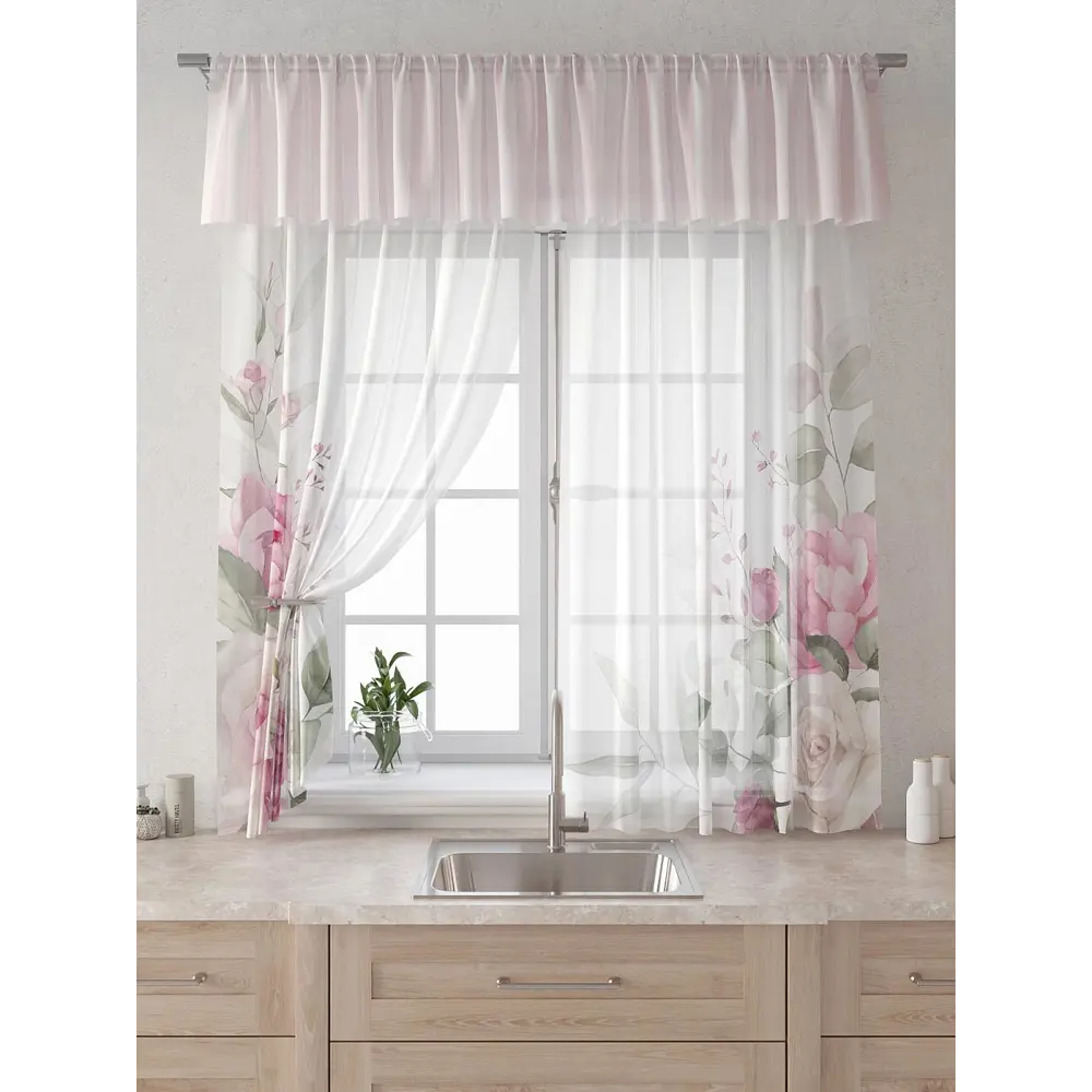 Фото 6 Комплект штор Comfy way Лагрос - 36 CW915036180-180 на шторной ленте 180x150 см цвет бежевый Фото 6 Комплект штор Comfy way Лагрос - 36 CW915036180-180 на шторной ленте 180x150 см цвет бежевый