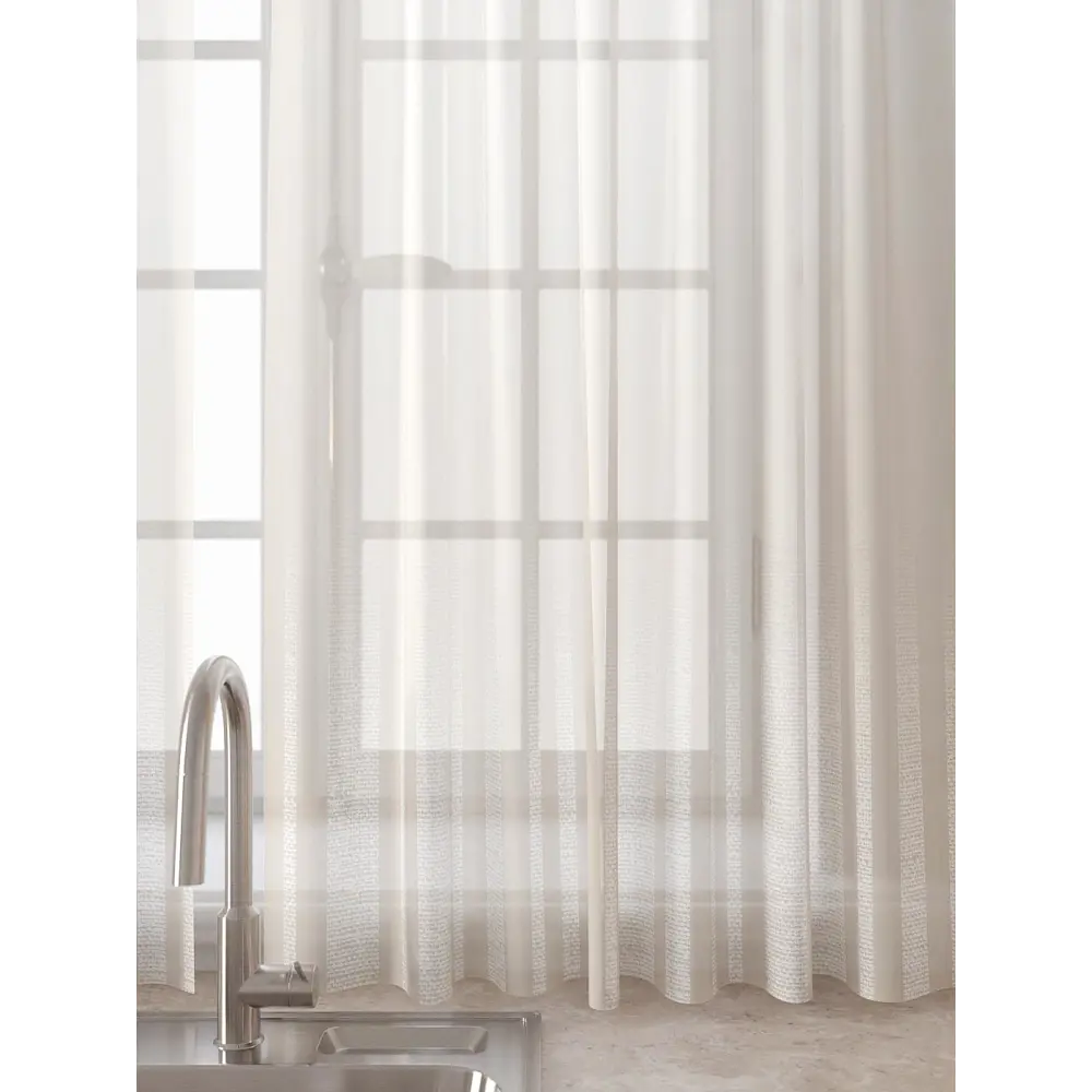 Фото 4 Комплект штор Comfy way Лагрос - 06 CW915006180-180 на шторной ленте 180x150 см цвет бежевый Фото 4 Комплект штор Comfy way Лагрос - 06 CW915006180-180 на шторной ленте 180x150 см цвет бежевый