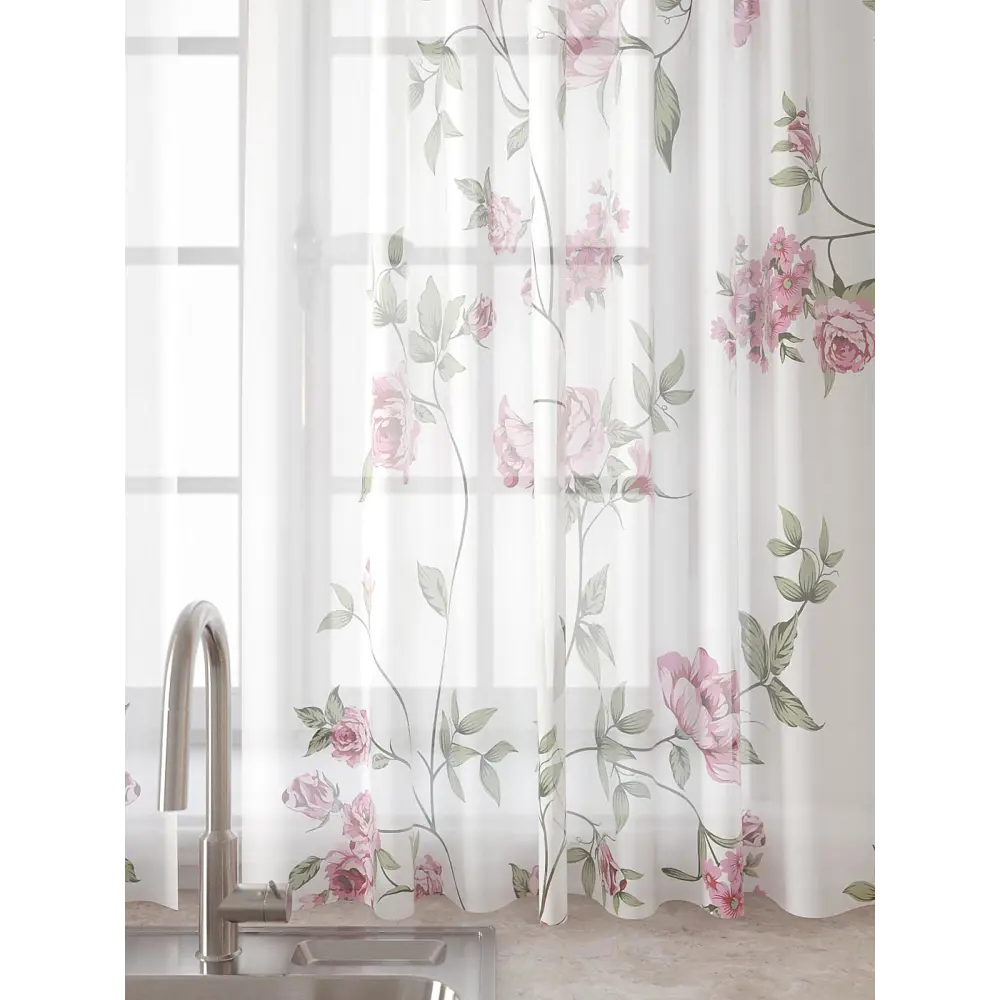 Фото 4 Комплект штор Comfy way Лагрос - 07 CW915007180-180 на шторной ленте 180x150 см цвет белый