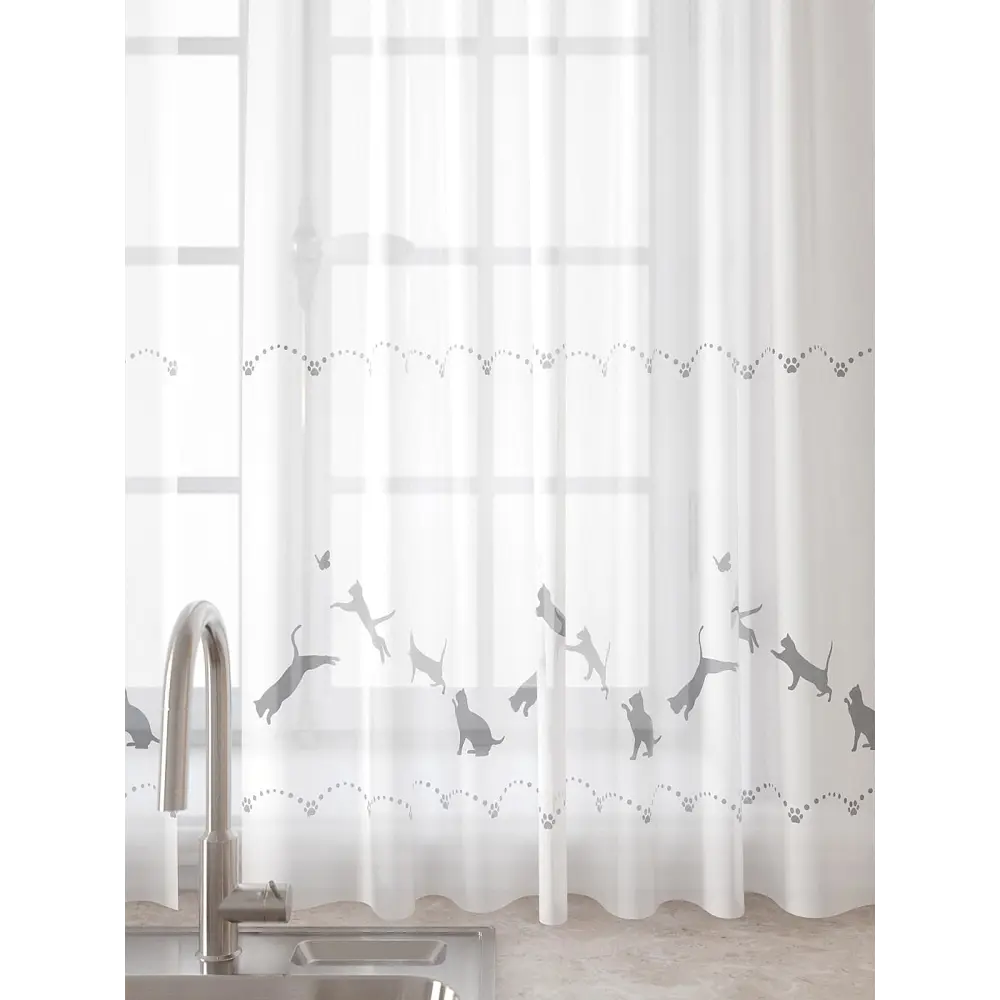 Фото 4 Комплект штор Comfy way Лагрос - 15 CW915015180-180 на шторной ленте 180x150 см цвет белый Фото 4 Комплект штор Comfy way Лагрос - 15 CW915015180-180 на шторной ленте 180x150 см цвет белый