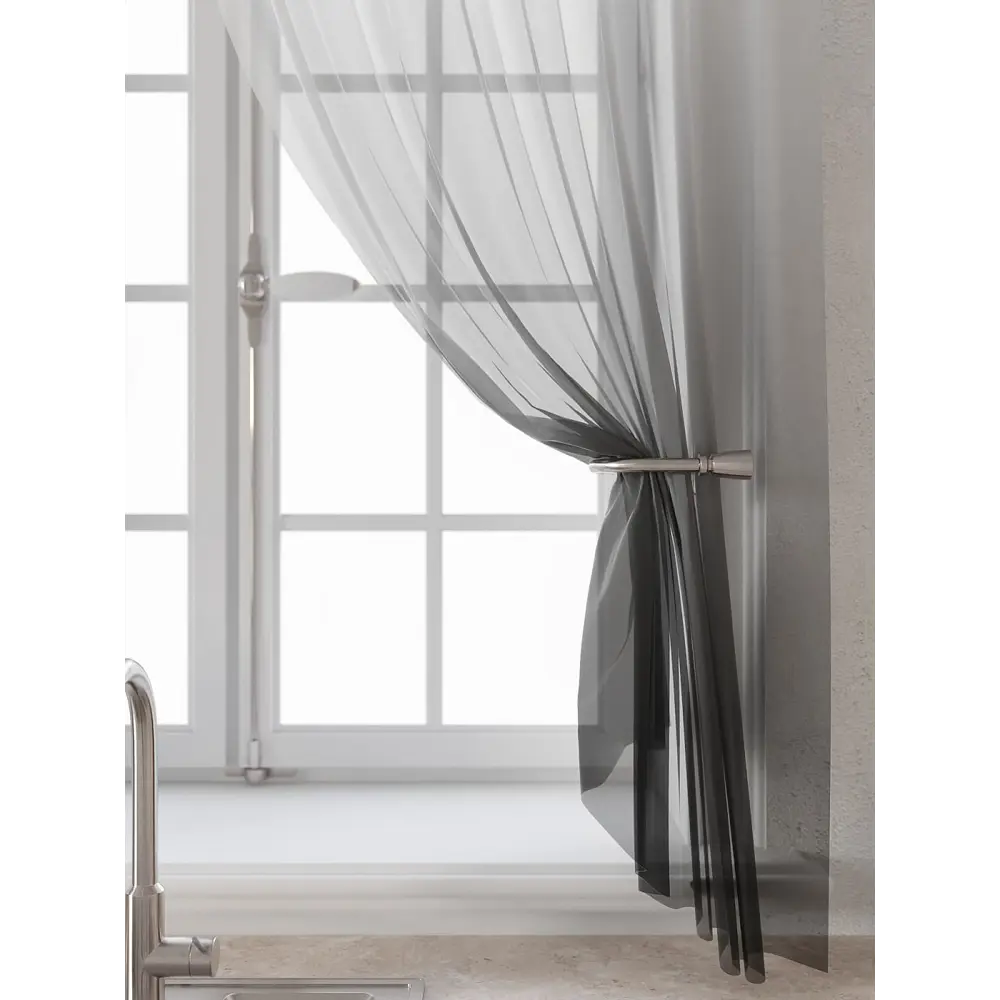 Фото 5 Комплект штор Comfy way Лагрос - 22 CW915022180-180 на шторной ленте 180x150 см цвет белый Фото 5 Комплект штор Comfy way Лагрос - 22 CW915022180-180 на шторной ленте 180x150 см цвет белый