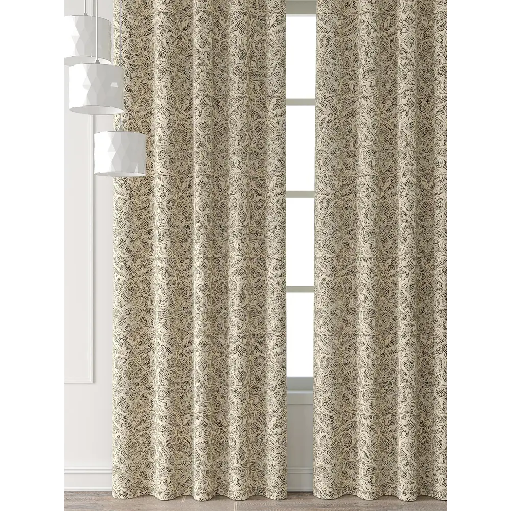 Фото 6 Комплект штор Comfy way Форнерс - 614 - 260 см CW709614260-260 на шторной ленте 260x150 см цвет бежевый