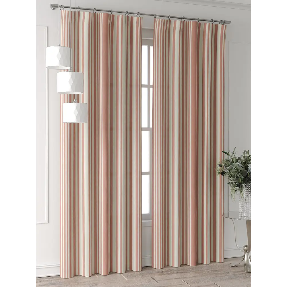 Фото 4 Комплект штор Comfy way Форнерс - 647 - 260 см CW709647260-260 на шторной ленте 260x150 см цвет бежевый