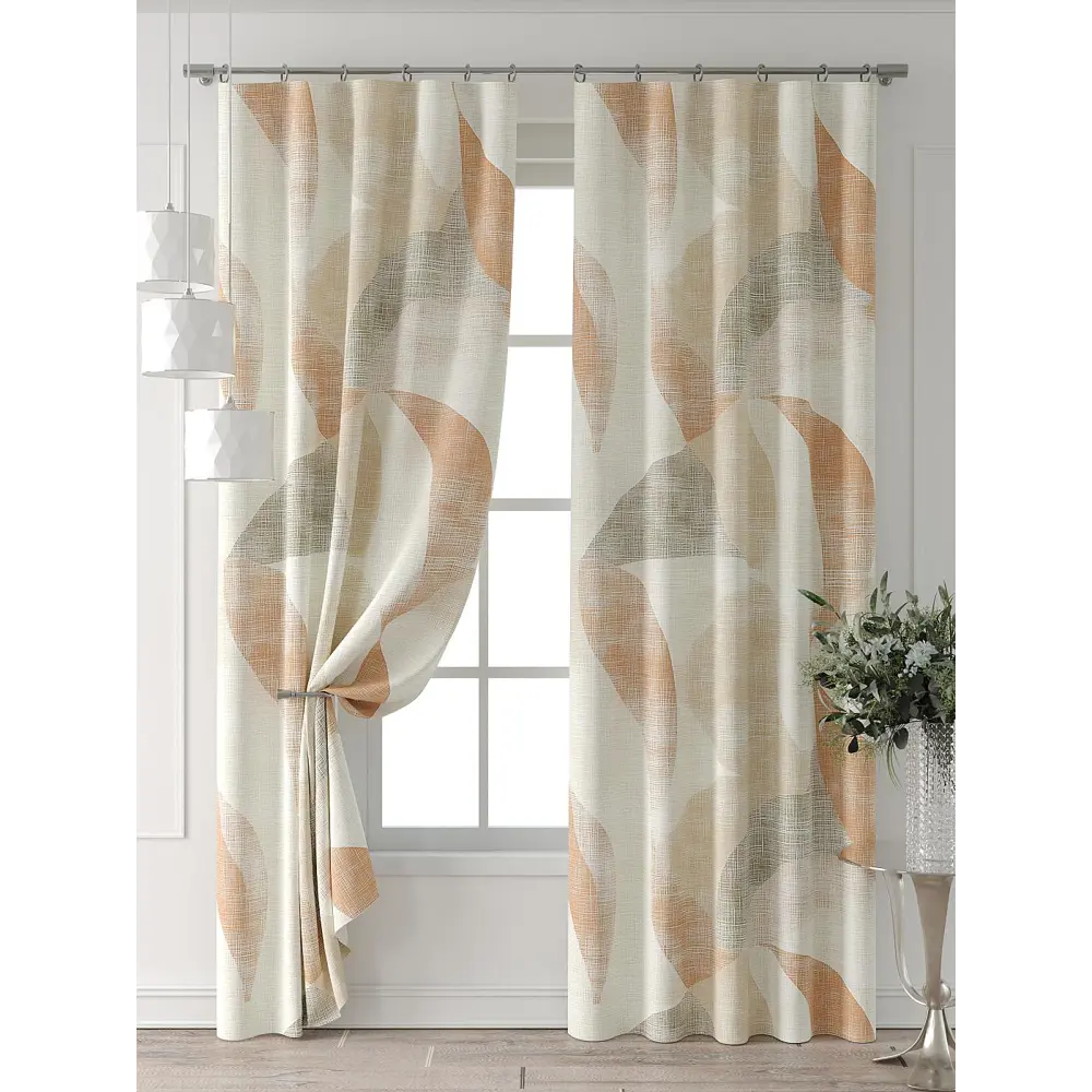 Фото 7 Комплект штор Comfy way Форнерс - 667 - 260 см CW709667260-260 на шторной ленте 260x150 см цвет бежевый Фото 7 Комплект штор Comfy way Форнерс - 667 - 260 см CW709667260-260 на шторной ленте 260x150 см цвет бежевый