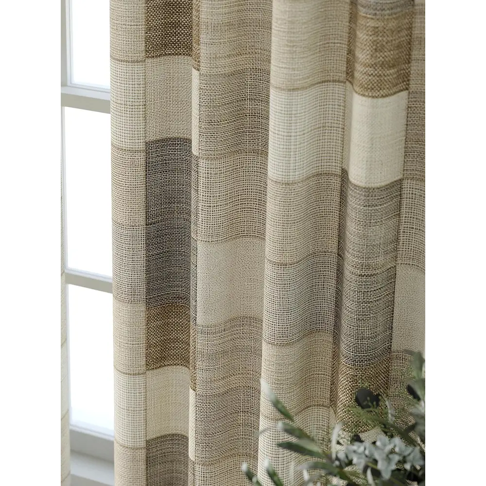 Фото 3 Комплект штор Comfy way Форнерс - 674 - 260 см CW709674260-260 на шторной ленте 260x150 см цвет бежевый Фото 3 Комплект штор Comfy way Форнерс - 674 - 260 см CW709674260-260 на шторной ленте 260x150 см цвет бежевый