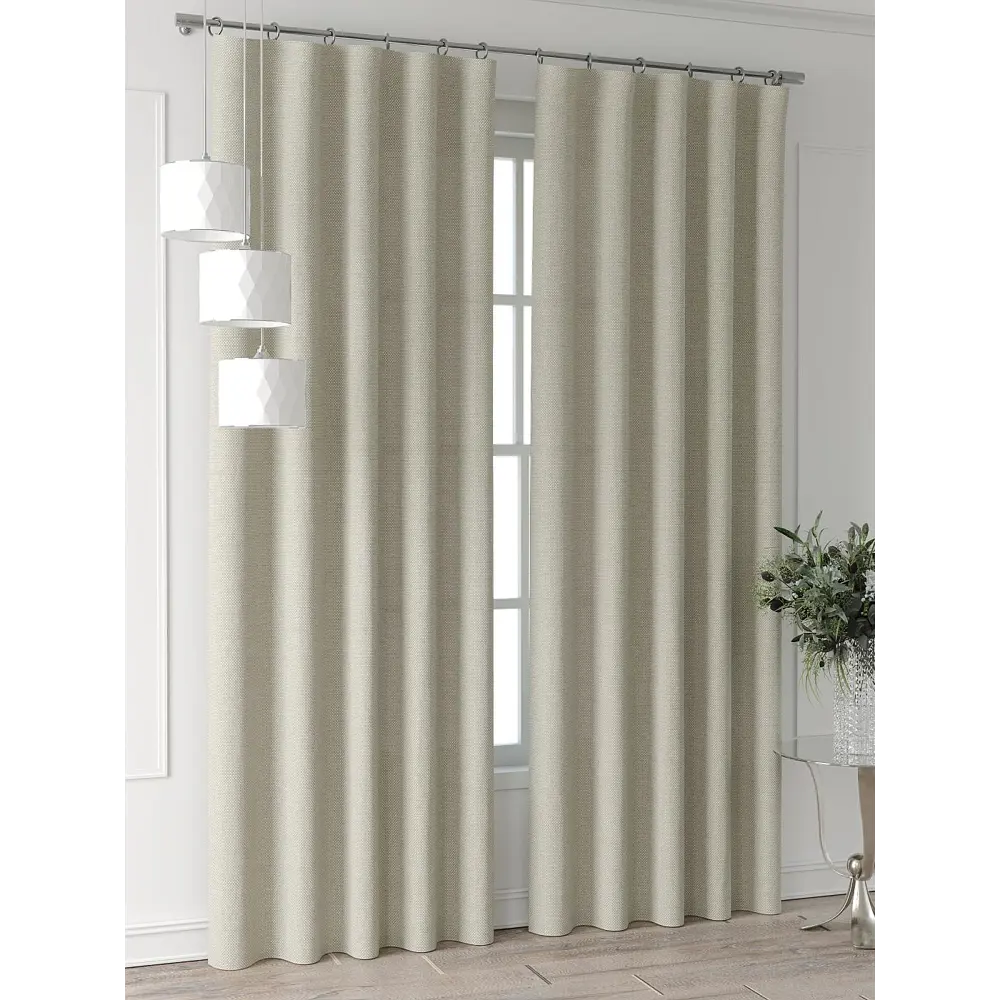 Фото 4 Комплект штор Comfy way Форнерс - 676 - 260 см CW709676260-260 на шторной ленте 260x150 см цвет бежевый Фото 4 Комплект штор Comfy way Форнерс - 676 - 260 см CW709676260-260 на шторной ленте 260x150 см цвет бежевый