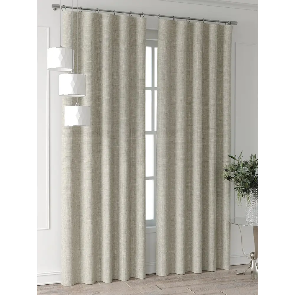 Фото 4 Комплект штор Comfy way Форнерс - 709 - 260 см CW709709260-260 на шторной ленте 260x150 см цвет бежевый Фото 4 Комплект штор Comfy way Форнерс - 709 - 260 см CW709709260-260 на шторной ленте 260x150 см цвет бежевый