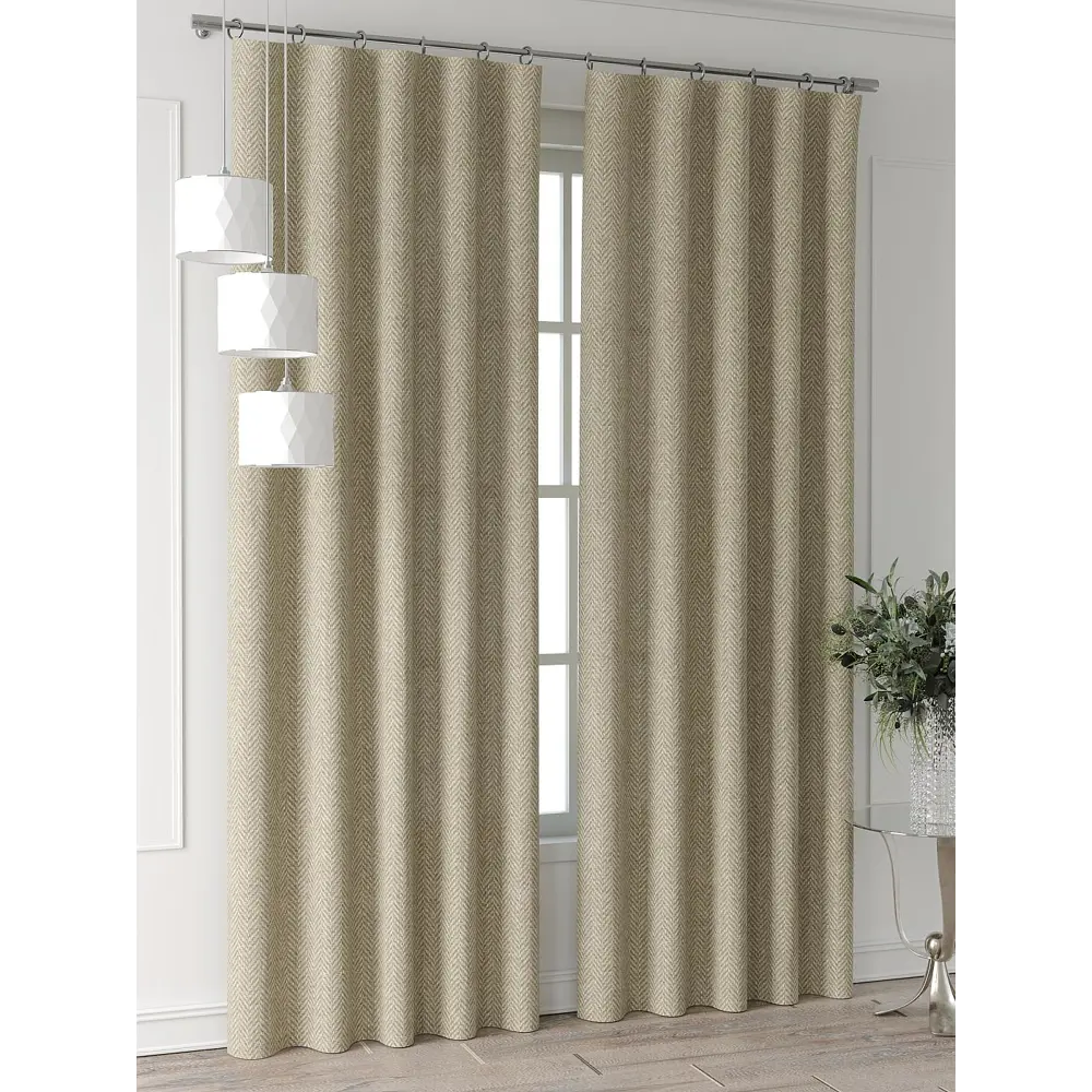 Фото 3 Комплект штор Comfy way Форнерс - 720 - 260 см CW709720260-260 на шторной ленте 260x150 см цвет бежевый Фото 3 Комплект штор Comfy way Форнерс - 720 - 260 см CW709720260-260 на шторной ленте 260x150 см цвет бежевый