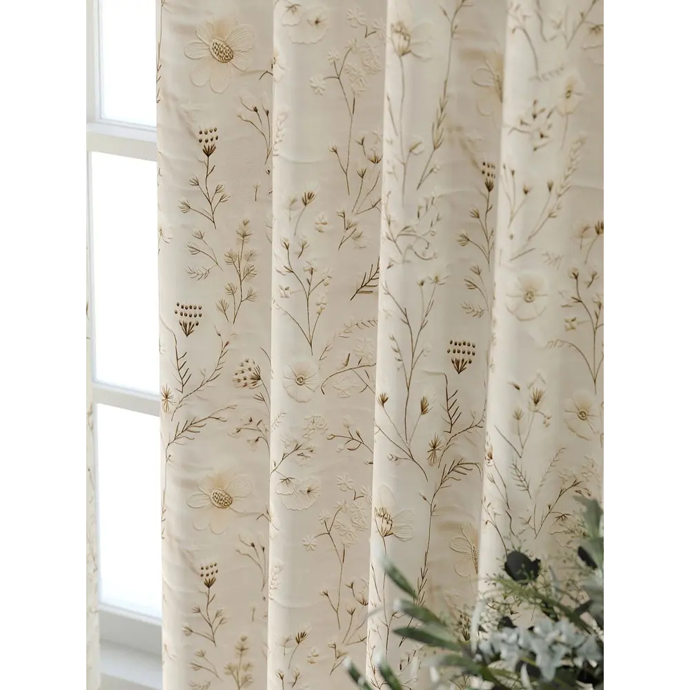 Фото 3 Комплект штор Comfy way Форнерс - 727 - 260 см CW709727260-260 на шторной ленте 260x150 см цвет бежевый Фото 3 Комплект штор Comfy way Форнерс - 727 - 260 см CW709727260-260 на шторной ленте 260x150 см цвет бежевый